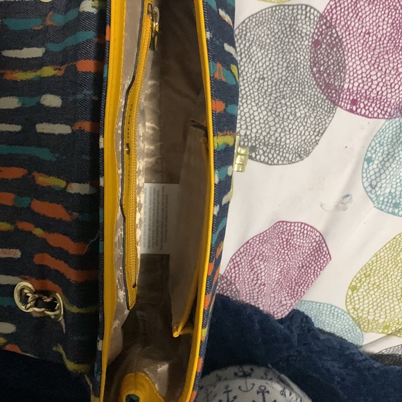 Denim multi color handbag - Picture 3 of 3